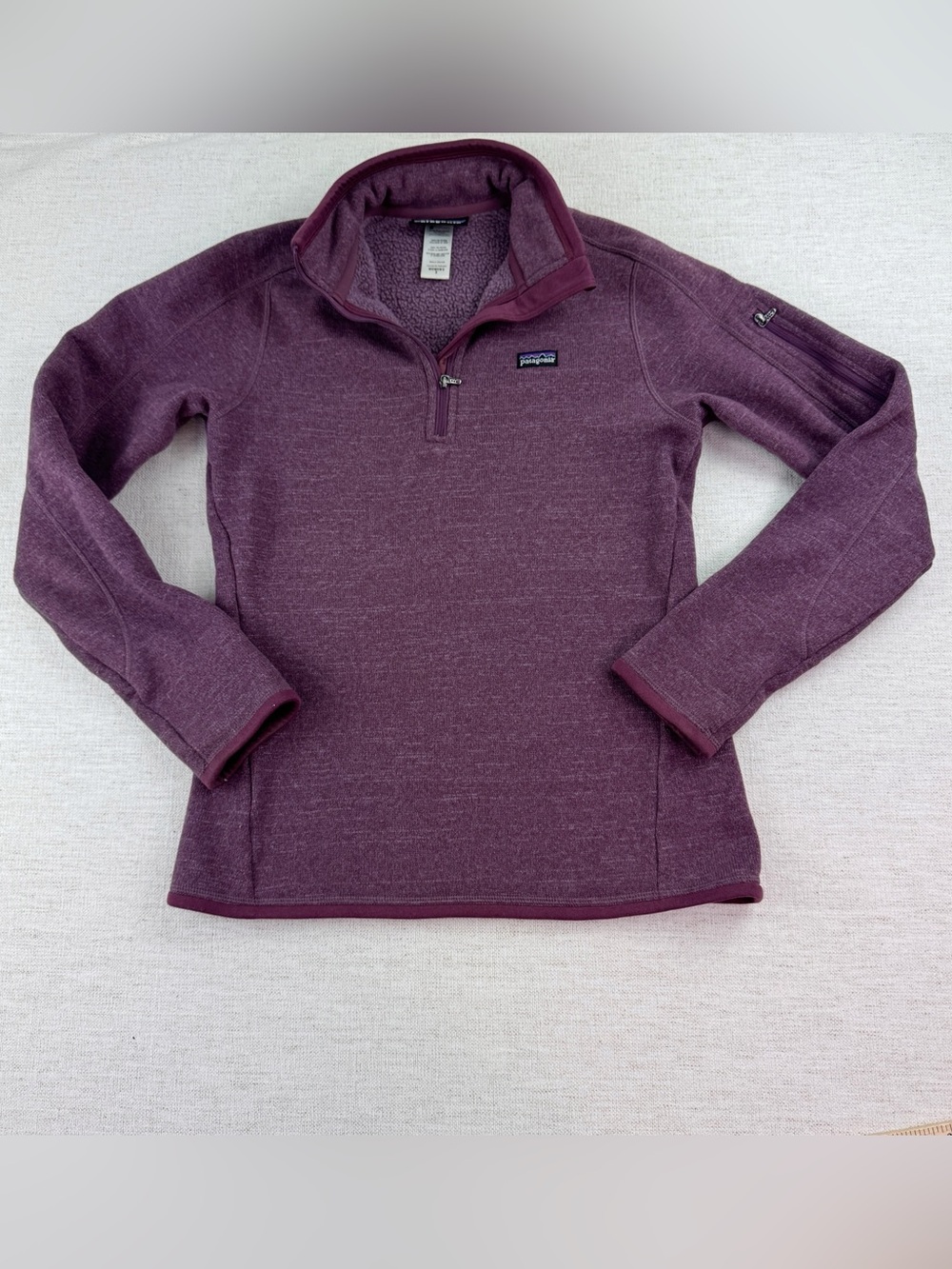 Patagonia Women's S Quarter-Zip Fleece Pullover sweatshirt long sleeve